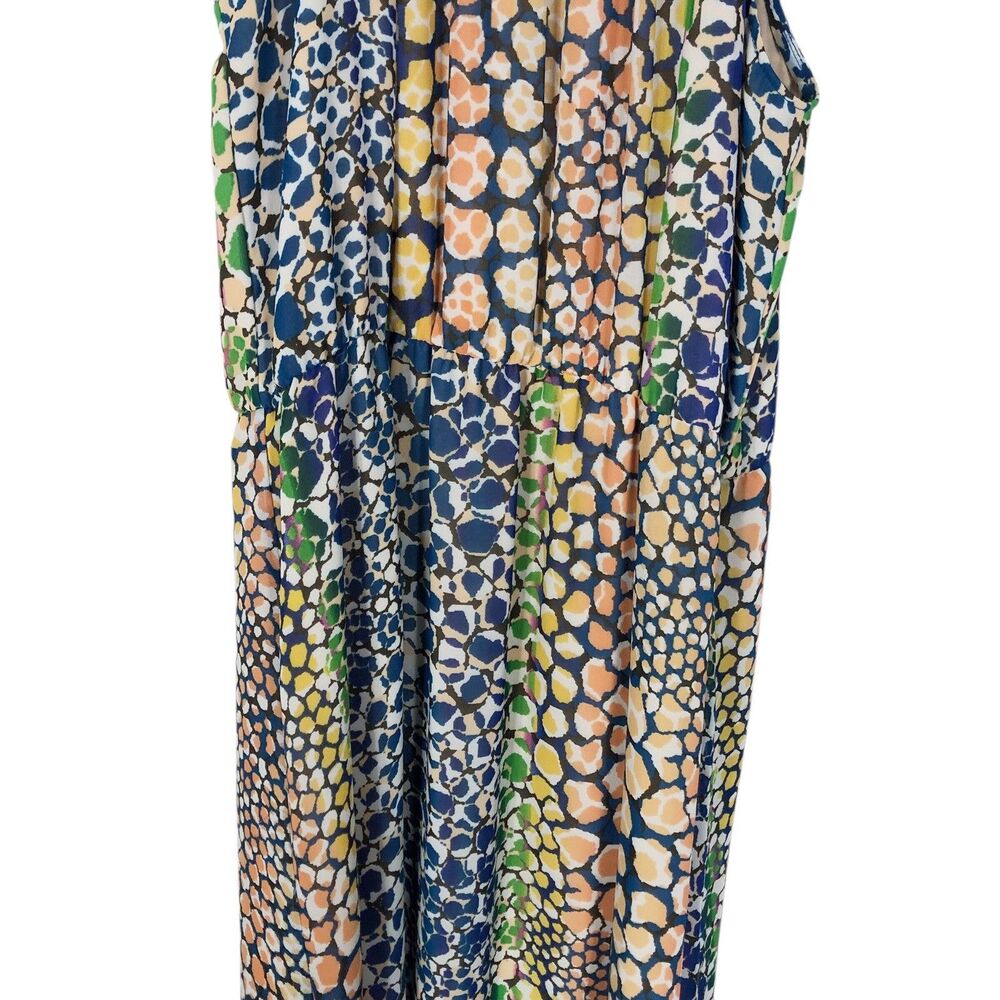 Anthropologie HD in Paris Mayacamas Maxi Dress US 4 Small Beaded Neck Multicolor - Picture 5 of 12